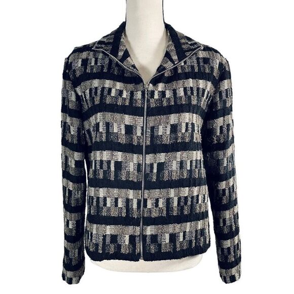 Vintage Randy Kemper Women’s Size 6 Textured Wool Zip up Jacket Made in USA - Picture 14 of 14